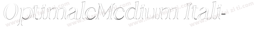 OptimaleMedium Itali字体转换